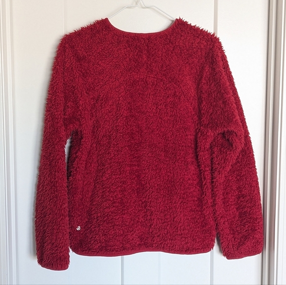 Lululemon Oh So Sherpa Red Full Zip Jacket sz 2 - Picture 7 of 8